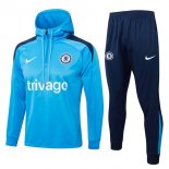 Felpa Cappuccio Chelsea 2024 2025 Blu 3