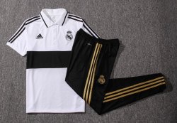 Polo Real Madrid Set Completo 2019 2020 Bianco Nero