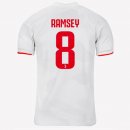 Maglia Juventus NO.8 Ramsey Away 2019 2020 Grigio Bianco
