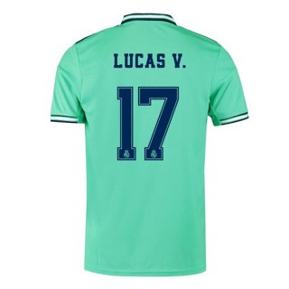 Maglia Real Madrid NO.17 Lucas V. Terza 2019 2020 Verde Maglia Real Madrid NO.17 Lucas V. Terza 2019 2020 Verde