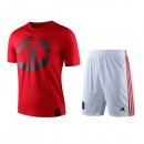 Maglia di Formazione Manchester United Set Completo 2019 2020 Rosso Bianco