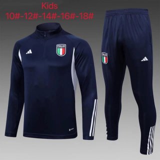 Bambino Giacca Italia 2023 2024 Blu Bambino Giacca Italia 2023 2024 Blu
