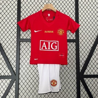 Maglia Manchester United Home Retro Bambino 2007 2008 Maglia Manchester United Home Retro Bambino 2007 2008