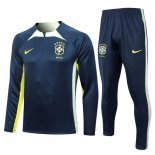 Felpa Allenamento Brasile 2023 2024 Blu