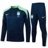 Felpa Allenamento Brasile 2024 2025 Blu Verde 3