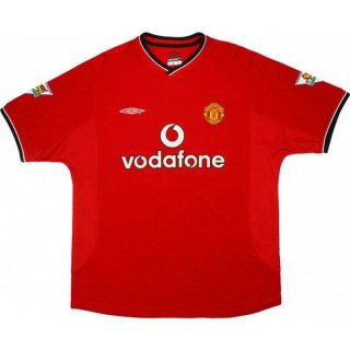 Thailandia Maglia Manchester United Home Retro 2000 2002 Rosso Thailandia Maglia Manchester United Home Retro 2000 2002 Rosso