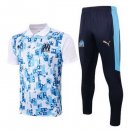 Polo Set Completo Marseille 2020 2021 Blu Bianco