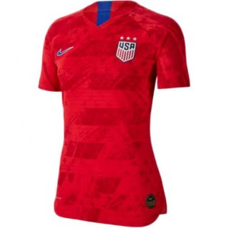 Maglia Stati Uniti Away Donna 2019 Rosso Maglia Stati Uniti Away Donna 2019 Rosso