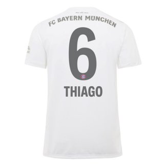 Maglia Bayern Munich NO.6 Thiago Away 2019 2020 Bianco Maglia Bayern Munich NO.6 Thiago Away 2019 2020 Bianco