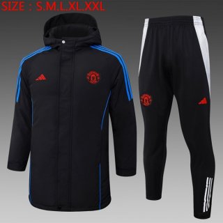 Piumino Manchester United Set Completo 2024 2025 Nero Piumino Manchester United Set Completo 2024 2025 Nero