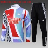 Bambino Felpa Allenamento Arsenal 2025 2026 Bianco Rosso
