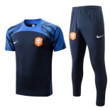 Maglia Paesi Bassi Set Completo 2022 2023 Blu
