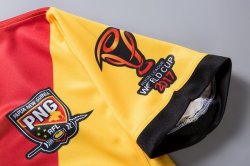 Thailandia Maglia Papúa Nueva Guinea RLWC Home 2017 2018 Giallo