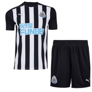 Maglia Newcastle United Home Bambino 2020 2021 Bianco Nero Maglia Newcastle United Home Bambino 2020 2021 Bianco Nero