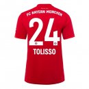 Maglia Bayern Munich NO.24 Tolisso Home 2019 2020 Rosso