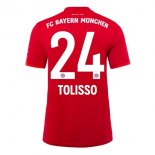 Maglia Bayern Munich NO.24 Tolisso Home 2019 2020 Rosso