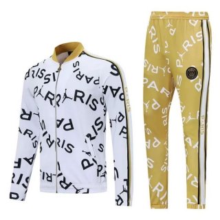 Giacca Paris Saint Germain 2021 2022 Bianco Giallo Giacca Paris Saint Germain 2021 2022 Bianco Giallo