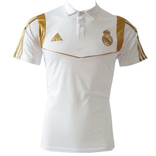 Polo Real Madrid 2019 2020 Bianco Oro Polo Real Madrid 2019 2020 Bianco Oro
