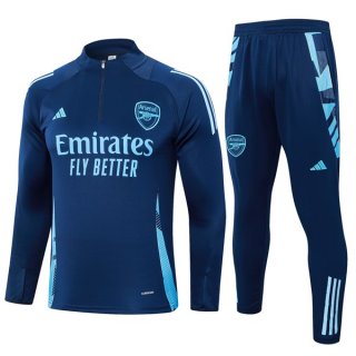Felpa Allenamento Arsenal 2024 2025 Blu 3 Felpa Allenamento Arsenal 2024 2025 Blu 3
