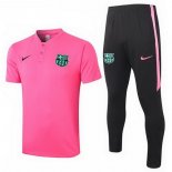 Polo Barcellona Set Completo 2020 2021 Rosa Nero