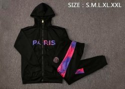 Felpa Cappuccio Paris Saint Germain 2021 2022 Nero Porpora