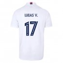 Maglia Real Madrid Home NO.17 Lucas V. 2020 2021 Bianco