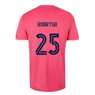 Maglia Real Madrid Away NO.25 Rodrygo 2020 2021 Rosa Maglia Real Madrid Away NO.25 Rodrygo 2020 2021 Rosa