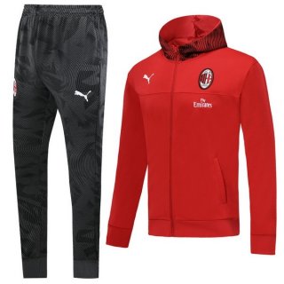 Felpa AC Milan 2019 2020 Grigio Rosso Felpa AC Milan 2019 2020 Grigio Rosso