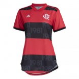 Maglia Flamengo Home Donna 2021 2022 Rosso Nero