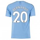 Maglia Manchester City NO.20 Bernardo Home 2019 2020 Blu