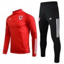 Felpa Galles 2020 Rosso Nero