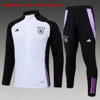 Bambino Giacca Germania 2024 2025 Bianco Nero 3 Bambino Giacca Germania 2024 2025 Bianco Nero 3
