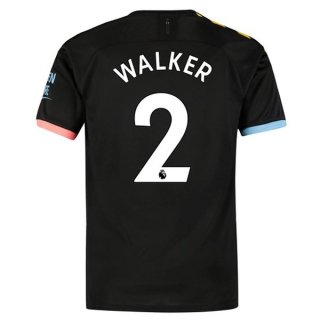 Maglia Manchester City NO.2 Walker Away 2019 2020 Nero Maglia Manchester City NO.2 Walker Away 2019 2020 Nero