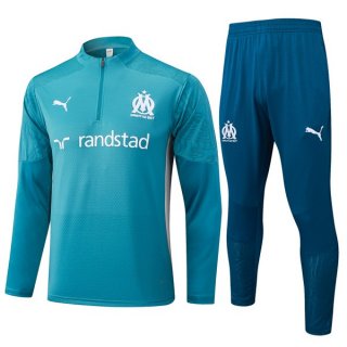 Felpa Allenamento Marseille 2024 2025 Blu Felpa Allenamento Marseille 2024 2025 Blu