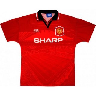 Thailandia Maglia Manchester United Home Retro 1994 1996 Rosso Thailandia Maglia Manchester United Home Retro 1994 1996 Rosso