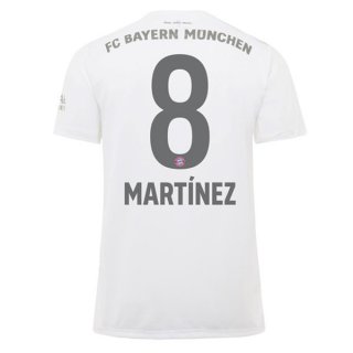 Maglia Bayern Munich NO.8 Martinez Away 2019 2020 Bianco Maglia Bayern Munich NO.8 Martinez Away 2019 2020 Bianco