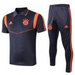 Polo Set Completo Bayern Munich 2019 2020 Blu Arancione