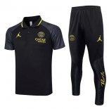 Polo PSG Set Completo 2023 2024 Nero