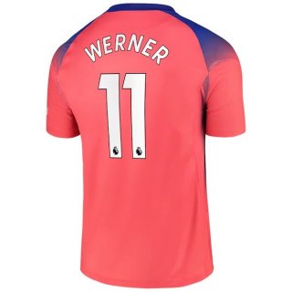 Maglia Chelsea NO.11 Werner Terza 2020 2021 Arancione Maglia Chelsea NO.11 Werner Terza 2020 2021 Arancione