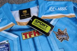Thailandia Maglia Gold Coast Titans Classic 2017 2018 Blu