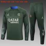 Bambino Felpa PSG 2024 2025 Verde
