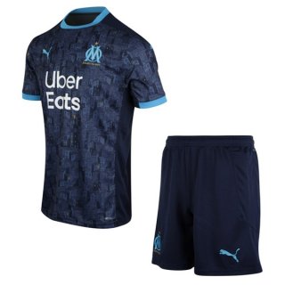 Maglia Marseille Away Bambino 2020 2021 Blu Maglia Marseille Away Bambino 2020 2021 Blu