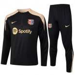 Felpa Allenamento Barcellona 2024 2025 Nero Giallo
