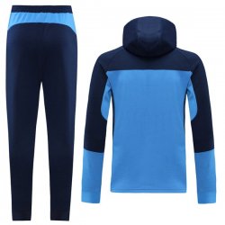 Felpa Cappuccio Manchester City 2021 2022 Blu
