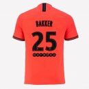 Maglia Paris Saint Germain NO.25 Bakker Away 2019 2020 Arancione