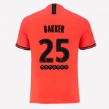 Maglia Paris Saint Germain NO.25 Bakker Away 2019 2020 Arancione