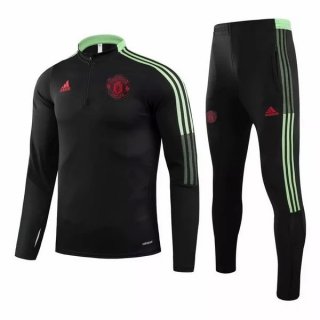 Giacca Manchester United 2021 2022 Nero Rosso Verde Giacca Manchester United 2021 2022 Nero Rosso Verde