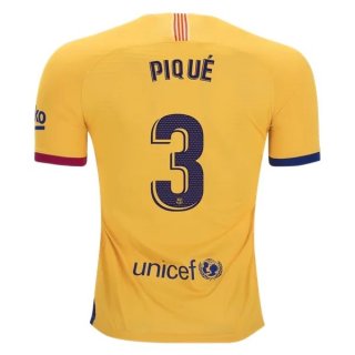 Maglia Barcellona NO.3 Pique Away 2019 2020 Giallo Maglia Barcellona NO.3 Pique Away 2019 2020 Giallo