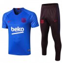 Maglia di Formazione Barcellona Set Completo 2019 2020 Blu Marrone
