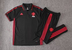 Polo Set Completo Manchester United 2019 2020 Nero Rosso